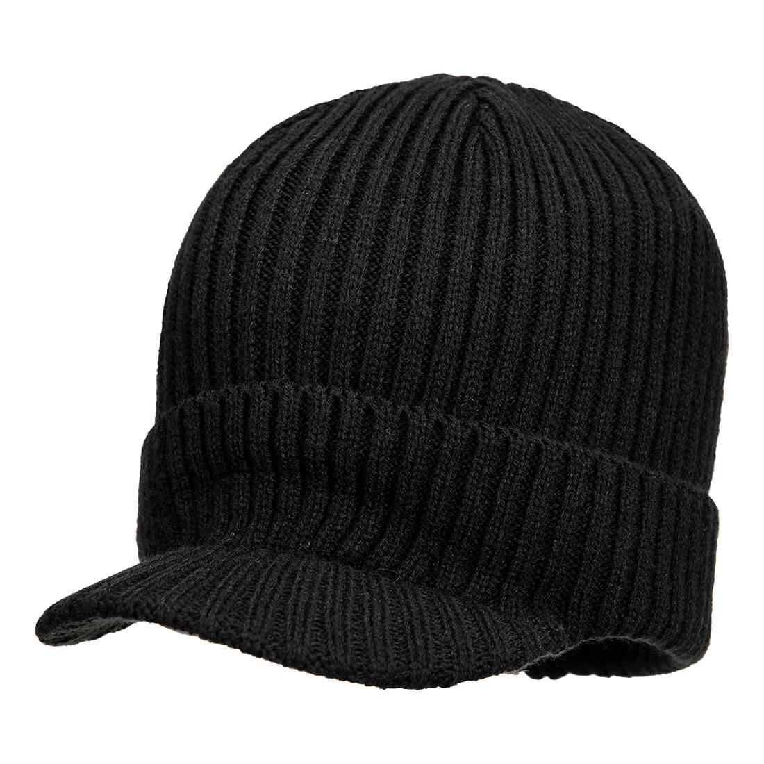 Gorro de punto con visera