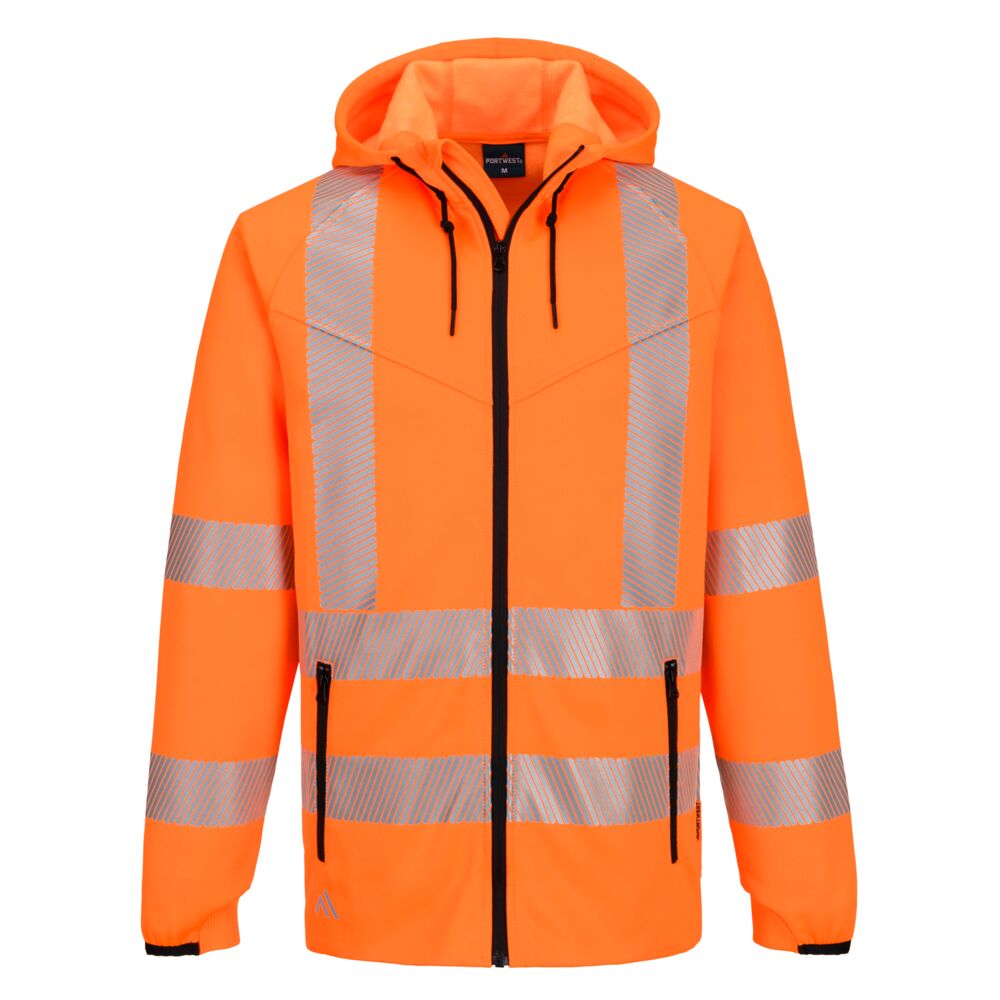 Sudadera con capucha y cremallera entera KX3 Sport Hi-Vis