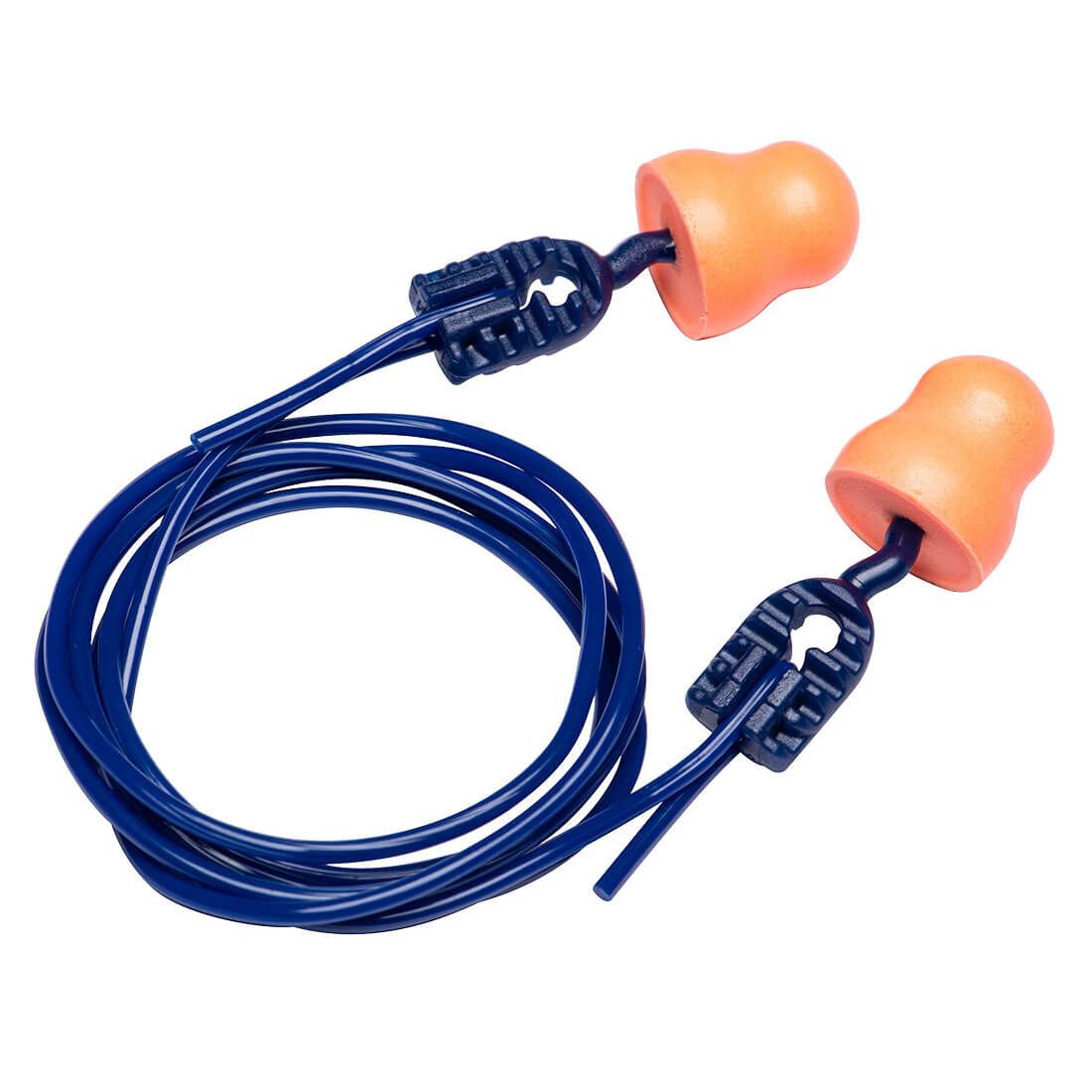 Tapones auditivos Easy Fit PU con cordón (200 pares)